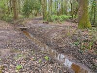 Cleared ditches to assist drainage - April